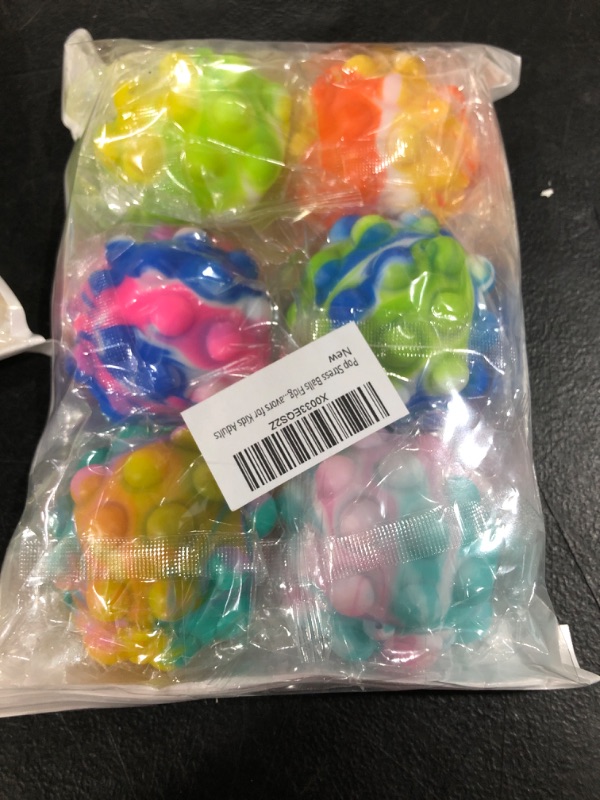 Photo 1 of 6PK OF STRESS BALLS FIDGETS