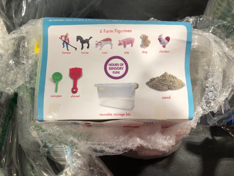 Photo 2 of Be Amazing! Toys Sense & Grow Sensory Sand Bin with 6 Farm Animal