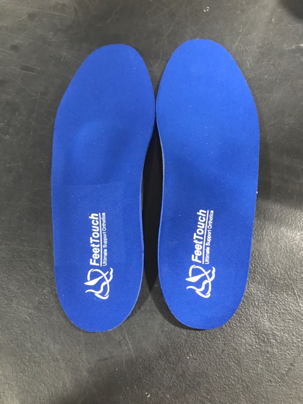 Photo 2 of FeetTouch Strong Arch Support Orthotics for Metatarsalgia ,Plantar Fasciitis,Morton's Neuroma,Ball of Foot Pain Relief Insoles,Inserts with Poron Heel Cushion Men10-10.5/Women12-12.5 Blue