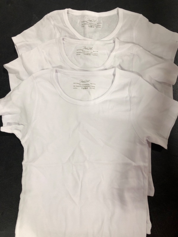 Photo 1 of 3 Pack of Kids Plain White Tees
size 14