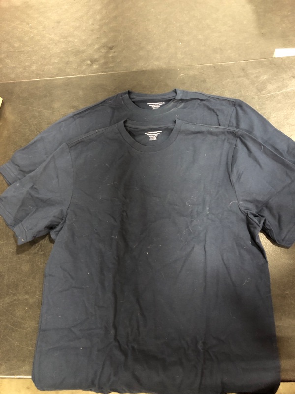 Photo 1 of 2 Pack of Plain Blue T Shirts
size S