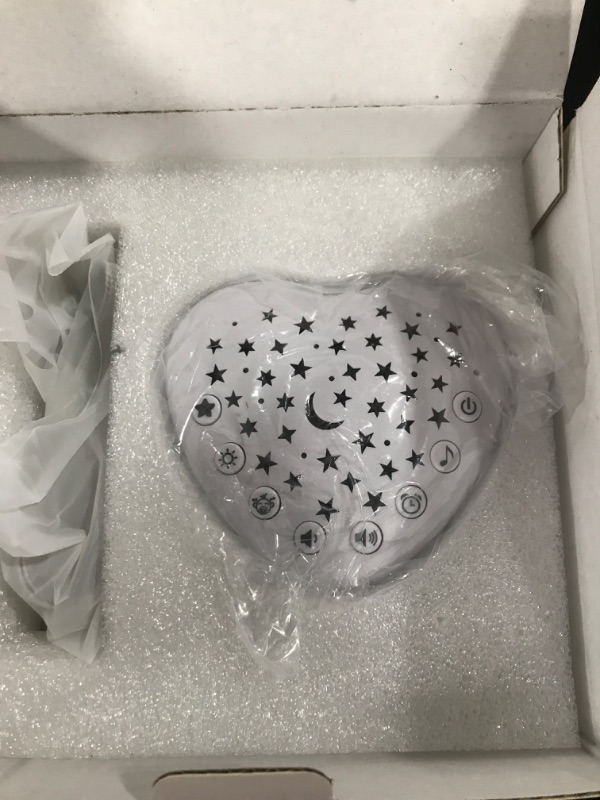 Photo 1 of BEREST A13 White Noise Machine & Baby Sleep Soother with 15 Soothing Sounds & Projector Star Night Light, Cry Sensor, Rechargeable Lithium Battery, Portable for Baby, Toddlers, Attaches to Crib