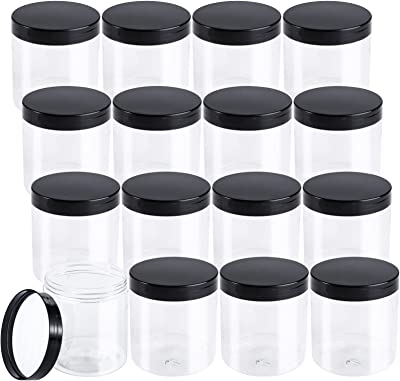 Photo 1 of 16 CT 20oz CLEAR AND BLACK TOP CONTAINERS
