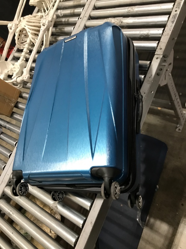 Photo 2 of Samsonite Centric 2 Hardside Expandable Luggage with Spinner Wheels, Caribbean Blue, Checked-Large 28-Inch Checked-Large 28-Inch Caribbean Blue