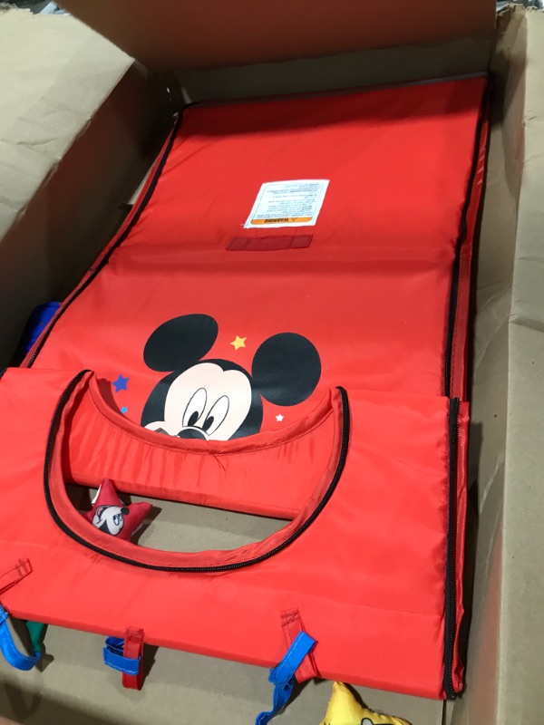 Photo 2 of Disney Mickey Mouse Sit N Play Portable Activity Seat for Babies by Delta Children – Floor Seat for Infants, 17.5x21x14 Inch (Pack of 1)