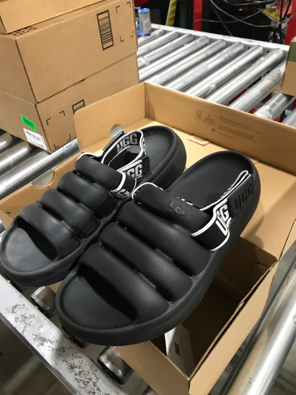 Photo 1 of black ugg sandals, size unknown