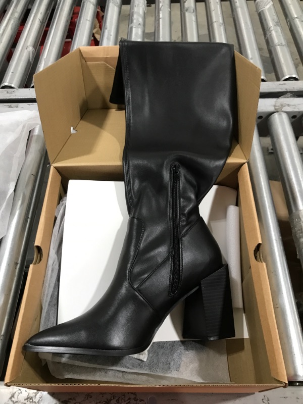 Photo 1 of black boots, size 10