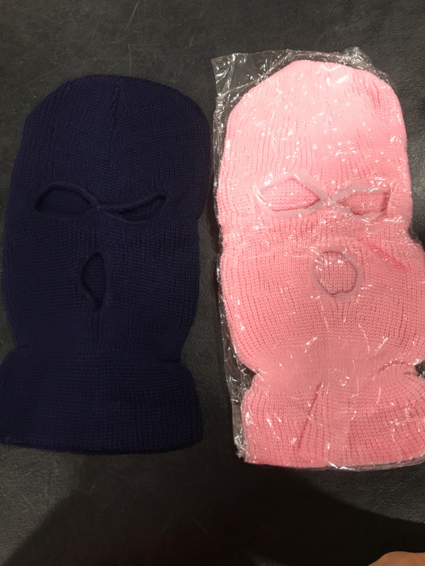 Photo 1 of 2 Pack Ski Mask ( pink&blue) 