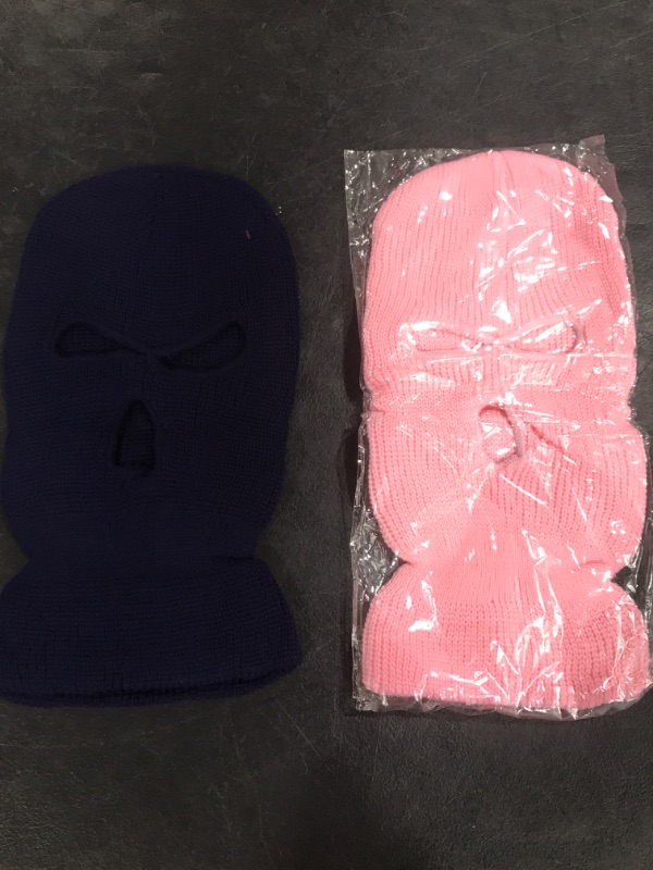 Photo 1 of 2 Pack Ski Mask (blue&pink)
