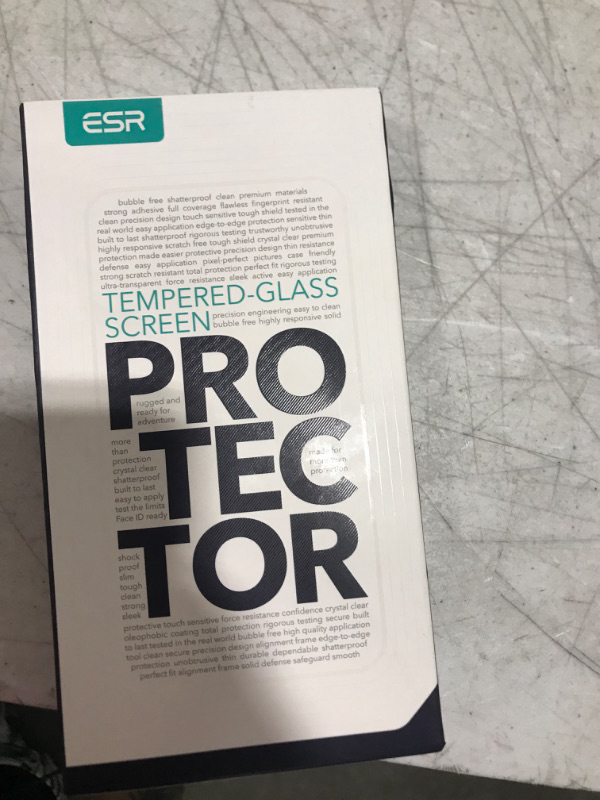 Photo 2 of ESR for iPhone 14 Pro Screen Protector, Easy Installation Frame, Military-Grade Protection, Ultra Tough, Scratch Resistant, Tempered-Glass Screen Protector for iPhone 14 Pro, 3 Pack
