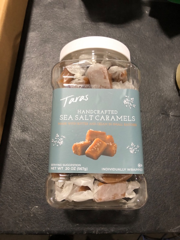 Photo 1 of Tara's All Natural Handcrafted Gourmet Sea Salt Caramel: Small Batch, Kettle Cooked, Creamy & Individually Wrapped - 20 Ounce EXP 10/4/23 