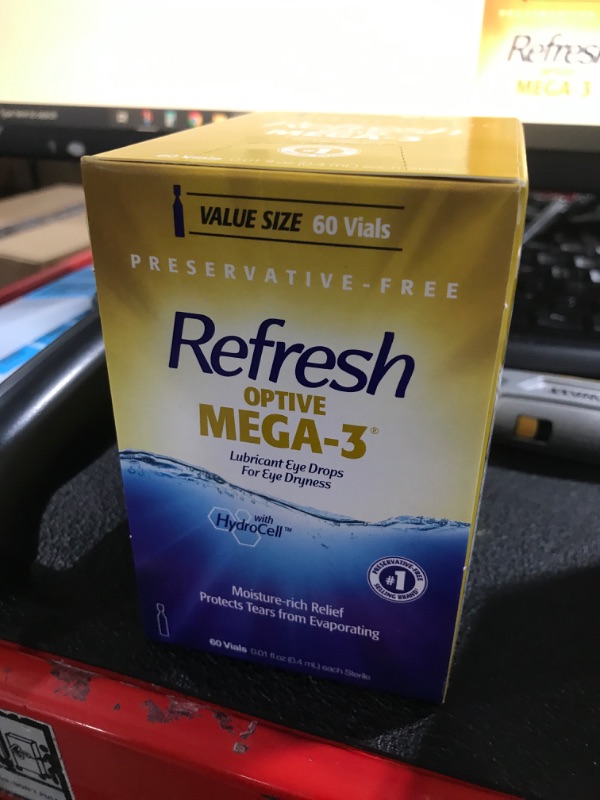 Refresh optive mega 3 lubricant eye drops preservative free 0 01 fl