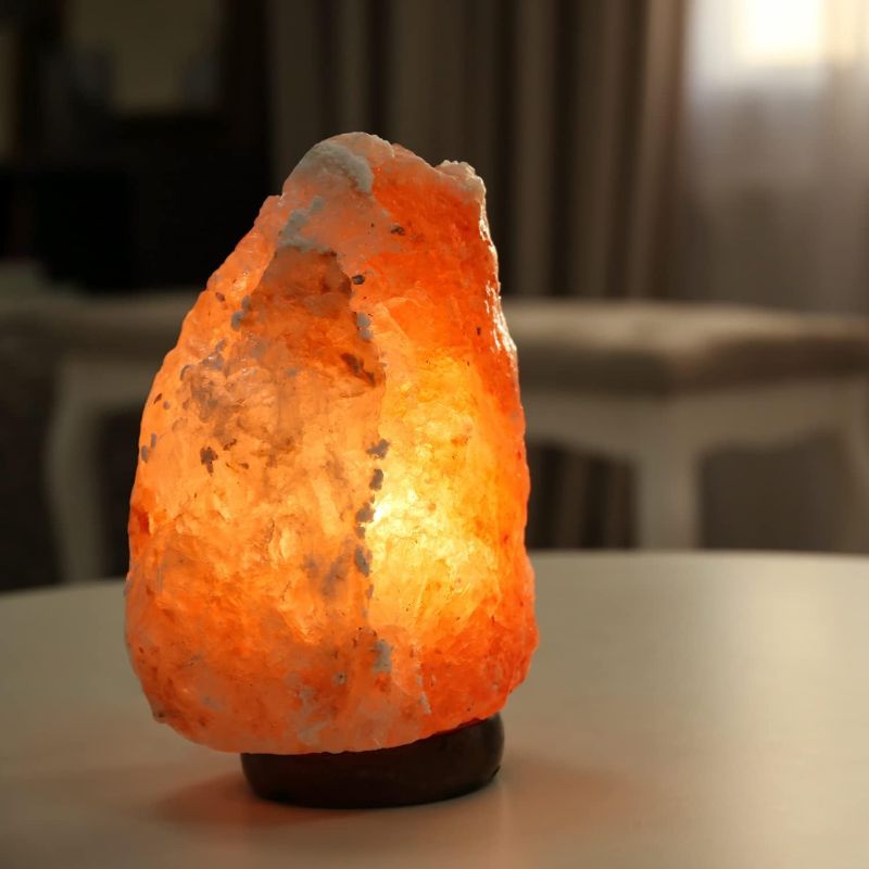 Photo 1 of 4.8 in. Pink Salt LED Light Bulb Indoor Himalayan Salt Lamp Bulb