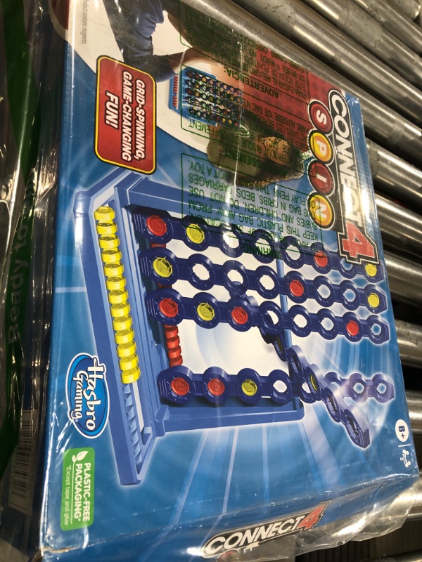 Photo 2 of Connect 4 Spin Game, Features Spinning Connect 4 Grid, 2 Player Board Games for Family and Kids, Strategy , Ages 8 and Up