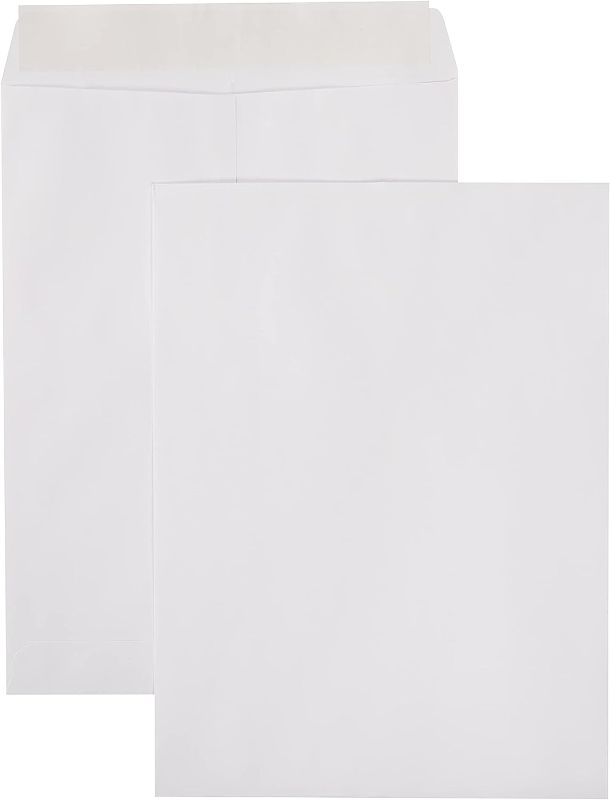 Photo 1 of Amazon Basics Catalog Mailing Envelopes, Peel & Seal, 9x12 Inch, White, 250-Pack
