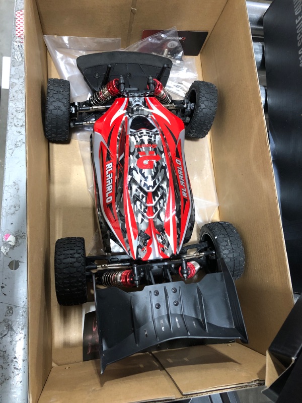 Photo 1 of CROBOLL 1:14 Fast RC Cars for Adults 70+KMH Hobby RC Truck, 4WD Remote Control Car Off-Road Racing Buggy, Electric Vehicle Toy for Adults Kids with Oil-Filled Shock Absorbers A-red