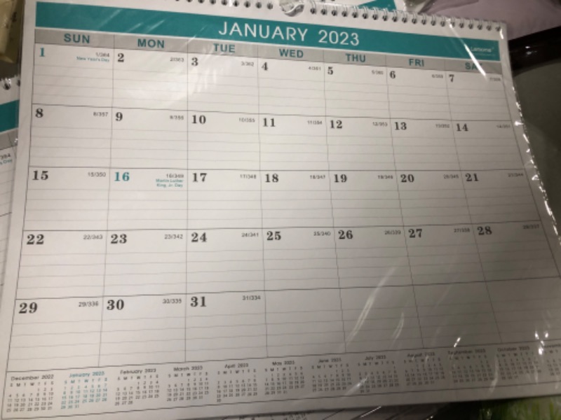 Photo 2 of Calendar 2023 - 12 Monthly Wall Calendar 2023 from January 2023 to December 2023, 2023 Calendar with Julian Date, 14.75 x 11.5 Inches, Thick Paper for Organizing