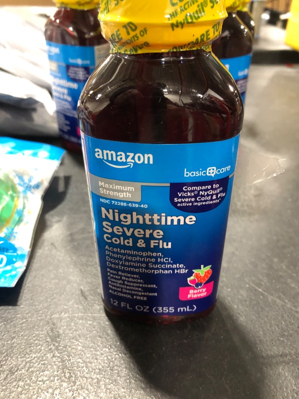 Photo 2 of Amazon Basic Care Severe Nighttime Cold and Flu Relief