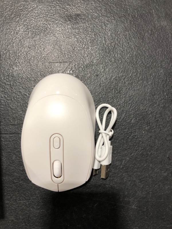 Photo 2 of Wireless Mouse for Laptop, 2.4G Rechargeable USB Computer Mouse Cordless Mice, 1600 DPI Optical Tracking, Ergo Grips, for Laptop/PC/Chromebook/Notebook(Rechargable & Wireless)