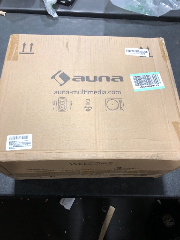 Photo 2 of AUNA Stereosonic Microsystem, Shelf Stereo System, Micro System, 2 Stereo Speakers, Front-Loading CD Player, FM Tuner, Bluetooth, Wireless Connection, USB Port, Incl. Remote Control, Black