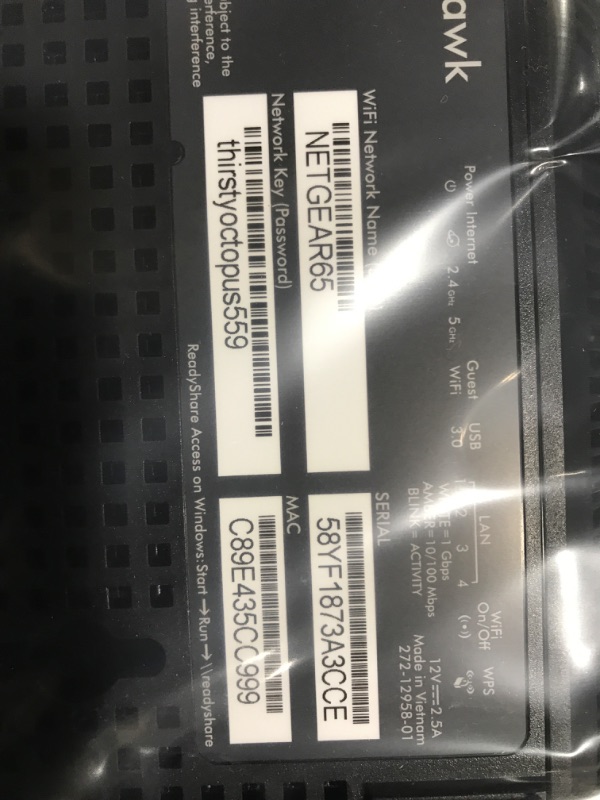 Photo 3 of NETGEAR Nighthawk Smart Wi-Fi Router, R6700 - AC1750 Wireless Speed Up to 1750 Mbps | Up to 1500 Sq Ft Coverage & 25 Devices | 4 x 1G Ethernet and 1 x 3.0 USB Ports | Armor Security AC WiFi