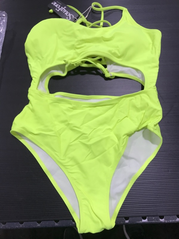 Photo 1 of  Women's One Piece Swimsuit Sexy Cutout Bathing Suit--SIZE M