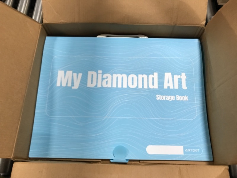 Photo 3 of A3 Storage Book for Diamond Painting Kits, Diamond Art Portfolio Folder for Diam
