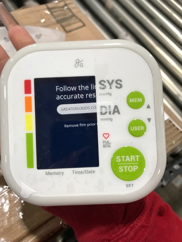 Photo 2 of Greater Goods Blood Pressure Monitor - Complete Kit / Standard Kit (Complete Kit with Wall Adapter)