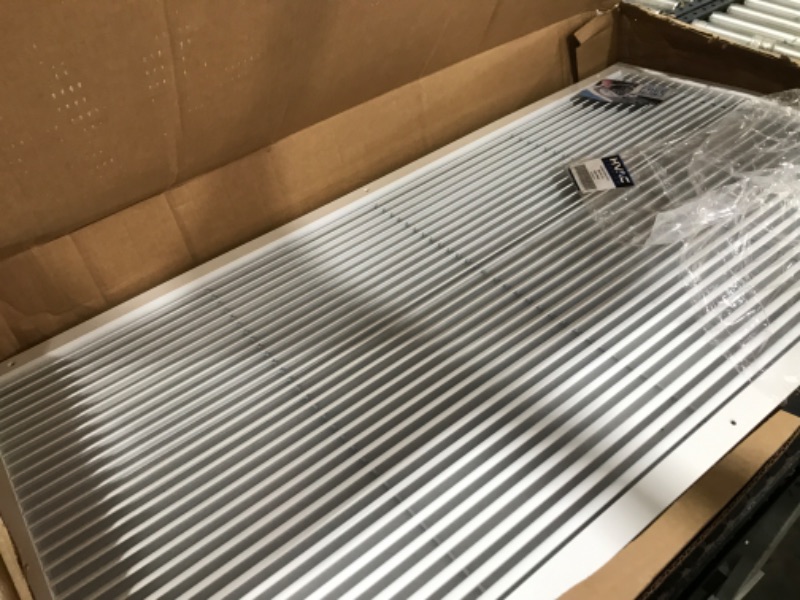 Photo 2 of 48" X 24" Aluminum Return Filter Grille - Easy Airflow - Linear Bar Grilles [Outer Dimensions: 49.75w X 25.75h]
