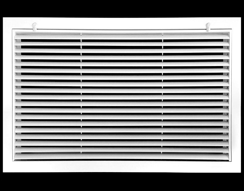 Photo 1 of 48" X 24" Aluminum Return Filter Grille - Easy Airflow - Linear Bar Grilles [Outer Dimensions: 49.75w X 25.75h]
