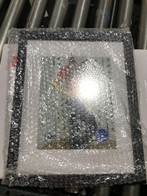 Photo 1 of 11x14 Picture Frame - Made to Display Pictures 8x10 with Mat or 11x14 Without Mat - Wide Molding - Pre-Installed Wall Mounting Hardware (Black, 1 Pack)
