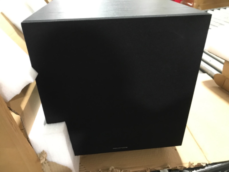 Photo 2 of Monoprice 60-Watt Powered Subwoofer - 8 Inch With Auto-On Function, For Studio And Home Theater Black
