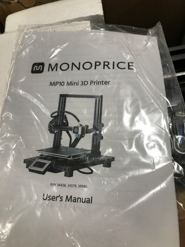 Photo 4 of Monoprice MP10 Mini 3D Printer - Black with (200 x 200 mm) Magnetic Heated Build Plate, Resume Printing Function, Assisted Leveling, and Touch Screen