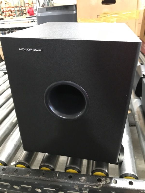 Photo 4 of Monoprice 5.1 Channel Home Theater Satellite Speakers And Subwoofer - Black
