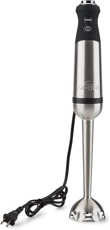 Photo 1 of  Stainless Steel Immersion Blender 2 Piece Turbo Function 600 Watts Detachable, Variable Speed Control, Hand Blander