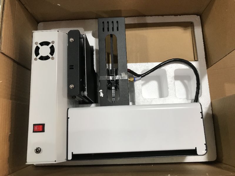 Photo 3 of Monoprice Select Mini 3D Printer V2 - White With Heated (120 X 120 X 120 Mm) Build Plate, Fully Assembled + Free Sample PLA Filament, MicroSD Card
