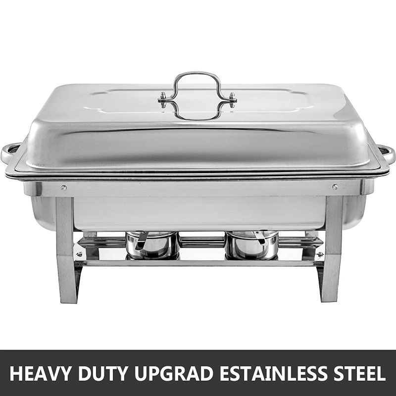 Photo 1 of  Steel Chafing Dishes Full Size Pan Rectangular Chafer