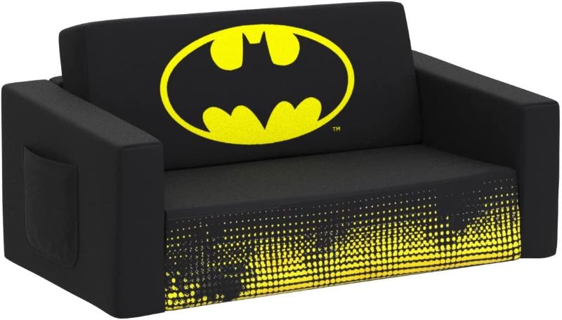 Photo 1 of Batman Cozee Flip-Out Sofa - 2-in-1 Convertible Sofa to Lounger for Kids by Delta Children
