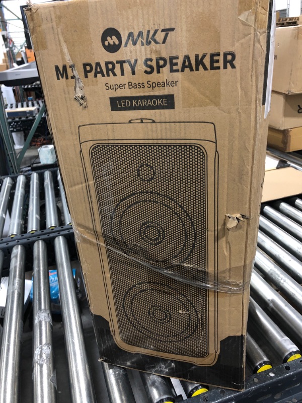 Photo 3 of **PARTS ONLY** MKT PARTY SPEAKER WITH TWO MICROPHONES

