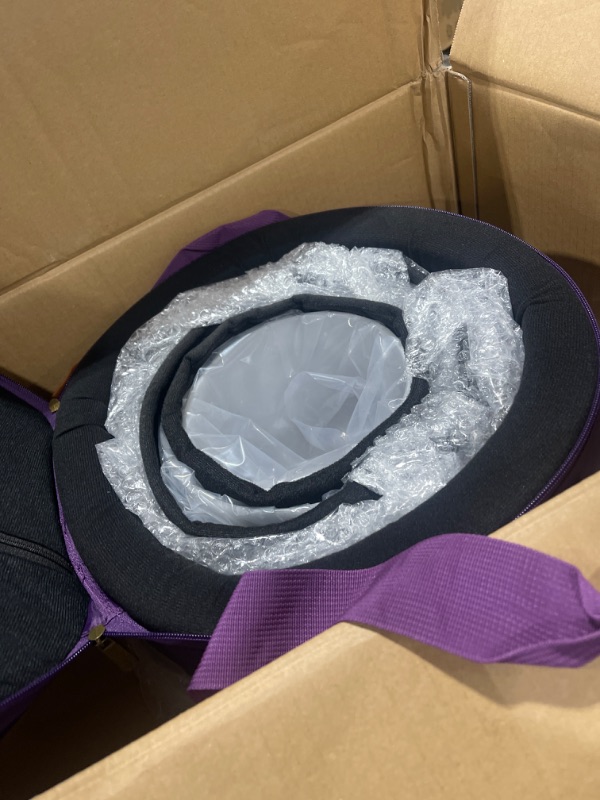 Photo 1 of TOPFUND Chakra Set of 7 Crystal Singing Bowls 7-12 inch with Heavy Duty Carrying Cases and Singing Bowl Mallet Suede Strikers
