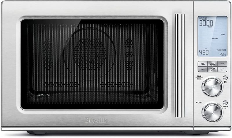 Photo 1 of Breville Combi Wave 3-in-1 Microwave, Air Fryer, and Toaster Oven, Brushed Stainless Steel, BMO870BSS1BUC1
