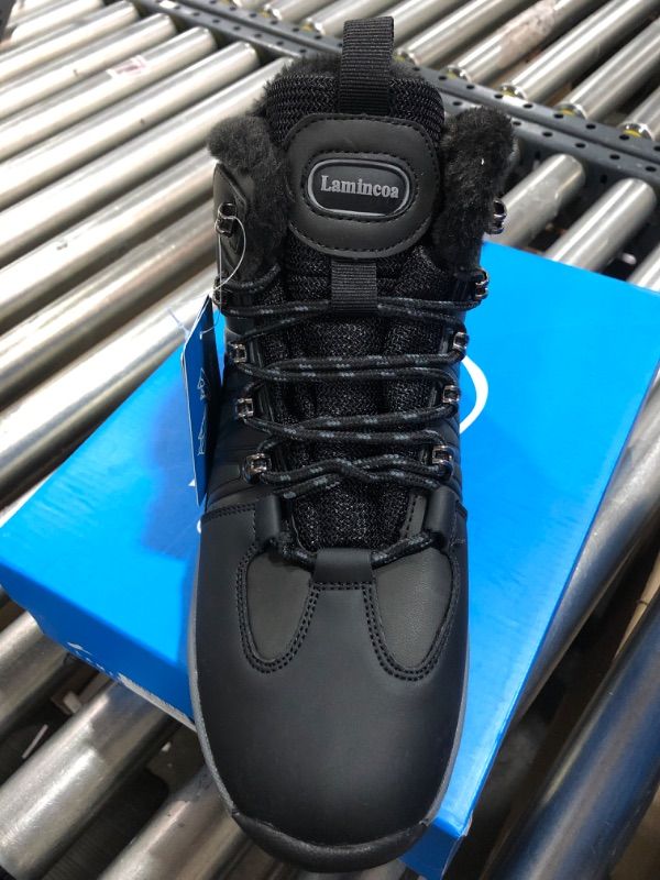Photo 1 of Black Lamincoa Winter Snow Hiking Boots for Women Warm Faux-fur-lining Anti Slip Trekking Boots Size 37