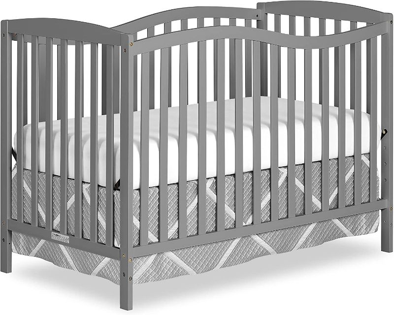 Photo 1 of Dream On Me Chelsea 5-in-1 Convertible Crib, Steel Grey
