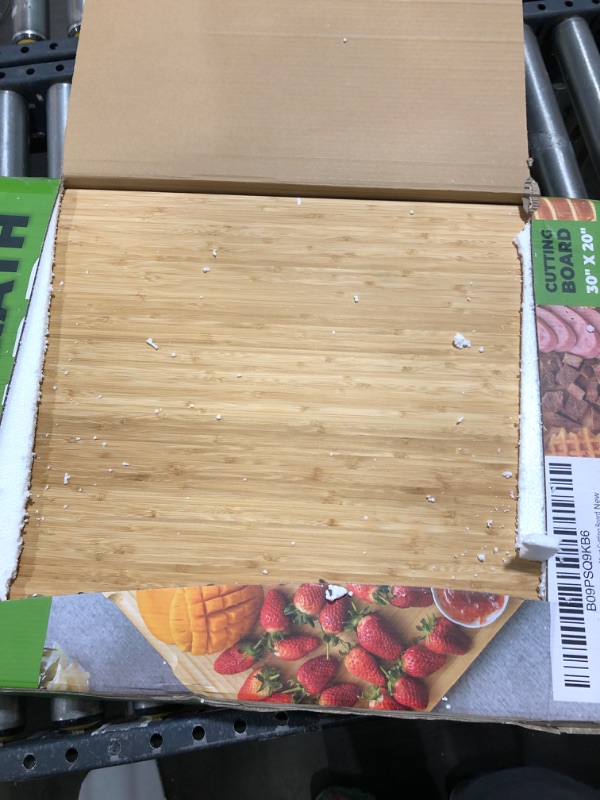 Photo 2 of 30x20 Bamboo Extra Large Cutting Board- Use as a Charcuterie Board, Butcher Block, Over Sink Cutting Board, Brisket Cutting Board, Rv Stove Top Cover, Noodle Board Stove Cover, Meat Cutting Board