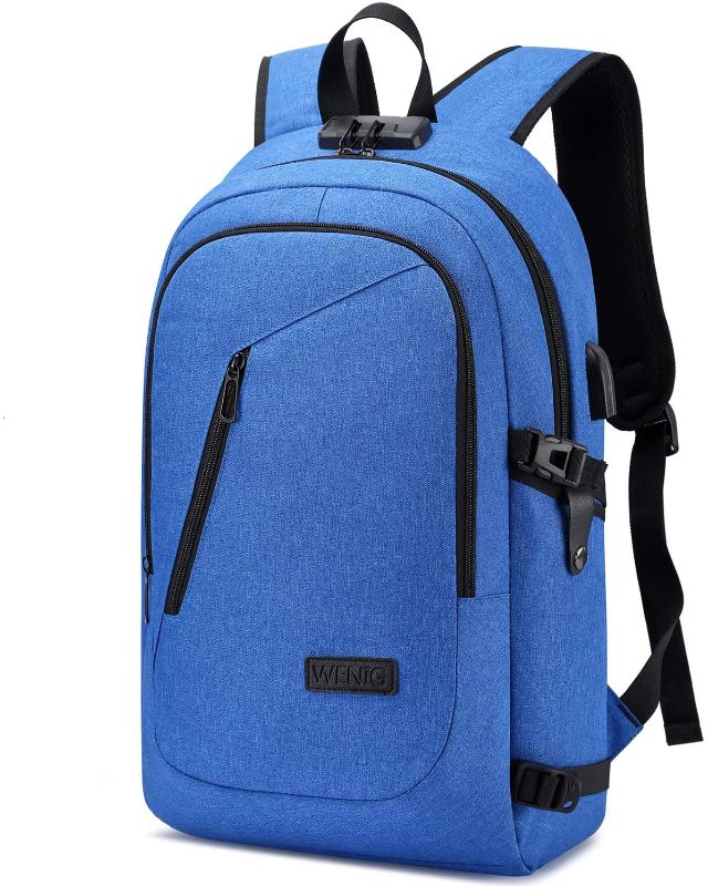Photo 1 of Durable Laptop Backpack Water Resistant Anti-Theft Bag with USB Charging Port and Lock, Slim Computer Business Backpacks for Women Men Fit 15.6 Inch Laptops College School Student Gift,Bookbag 