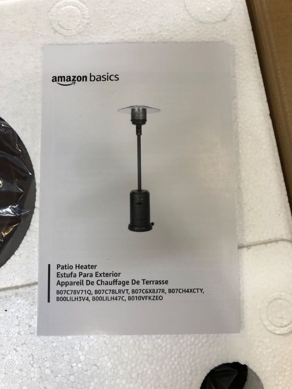 Photo 3 of AmazonBasics Commercial Outdoor Patio Heater, Sable Brown