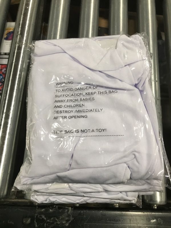 Photo 1 of 4 Pack White Spandex Folding Chair Covers in Stretch Washable Fabric for Wedding, Party,Holidays,Celebration and Other Special Events
