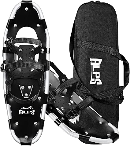 Photo 1 of ALPS 14/17/21/25/30 Inch Lightweight Snowshoes for Women Men Youth, Light Weight Aluminum Alloy Terrain Snow Shoes with Free Carrying Tote Bag
