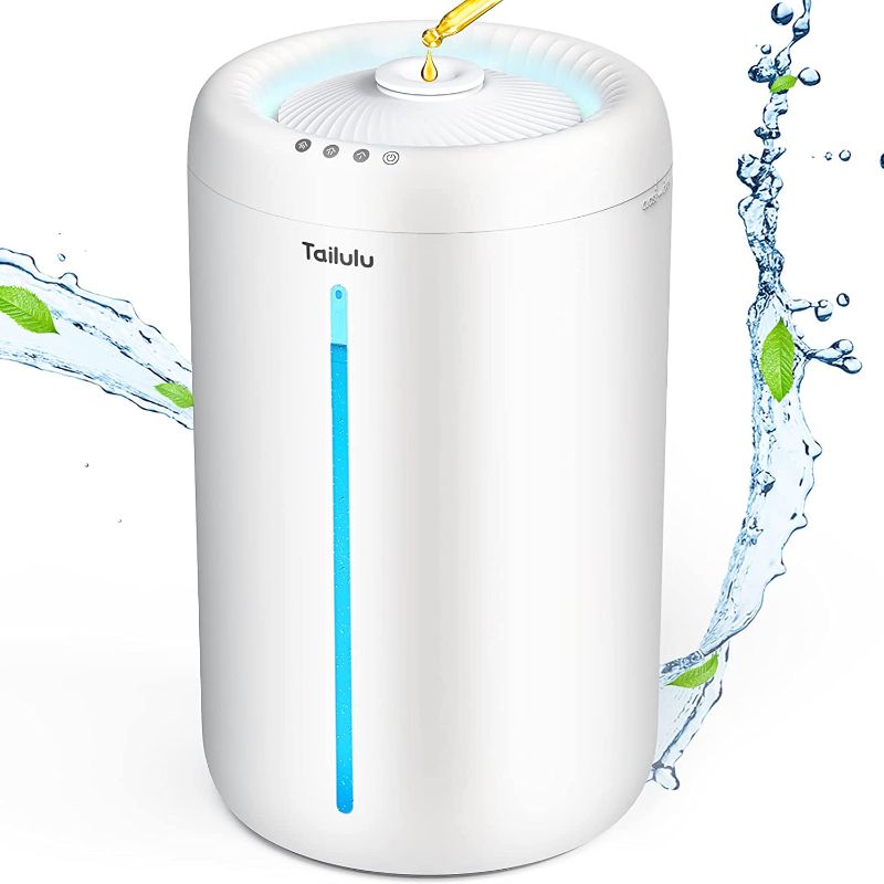 Photo 1 of Humidifiers for Bedroom Large Room, 4.5L Ultrasonic Air Humidifiers, Tailulu Top Fill Quiet Rapid Baby Humidifier Up to 40H Cool Mist Humidifiers for Home, Nursery, Pet, Plants, Auto Shut Off