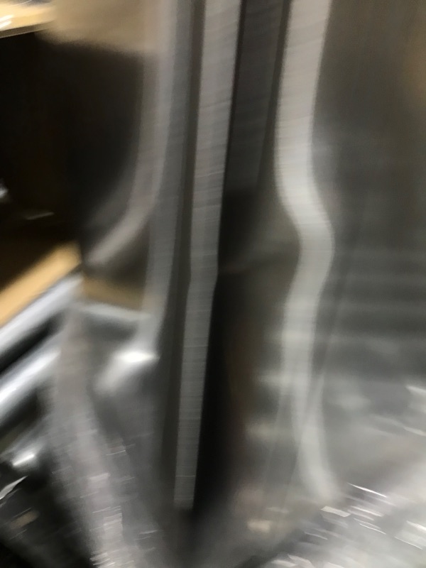 Photo 1 of EKO Mirage-T 50 Liter / 13.2 Gallon Touchless Rectangular Motion Sensor Trash Can, Brushed Stainless Steel Finish---MINOR DENTS , BOX DAMAGE